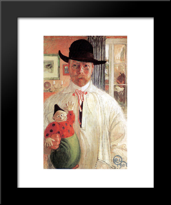 Self-Recognition 20x24 Black Modern Wood Framed Art Print Poster by Larsson, Carl