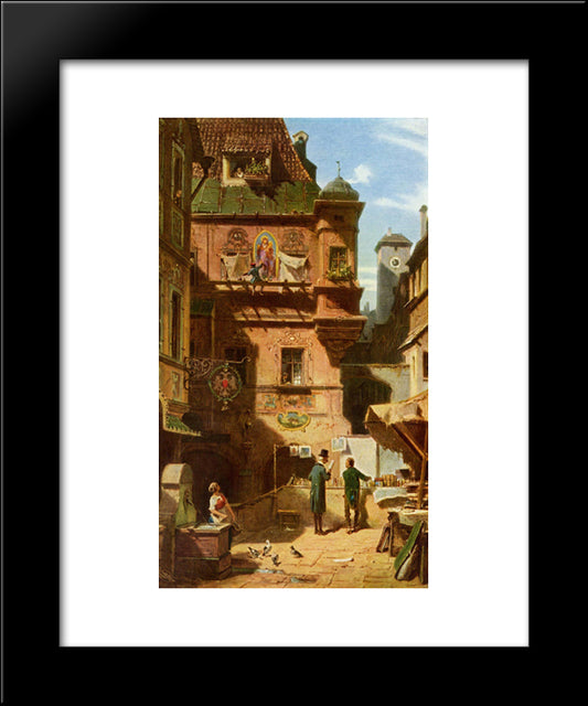 Arts And Science 20x24 Black Modern Wood Framed Art Print Poster by Spitzweg, Carl