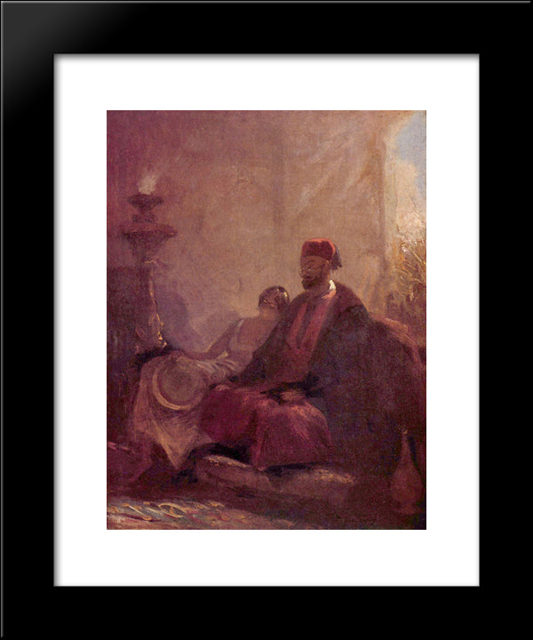 Harem 20x24 Black Modern Wood Framed Art Print Poster by Spitzweg, Carl