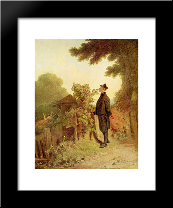 Rose Scent Memory 20x24 Black Modern Wood Framed Art Print Poster by Spitzweg, Carl