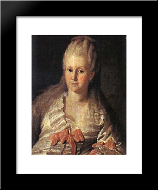 Portrait Of Anna Muravyova 20x24 Black Modern Wood Framed Art Print Poster by Christineck, Carl Ludwig