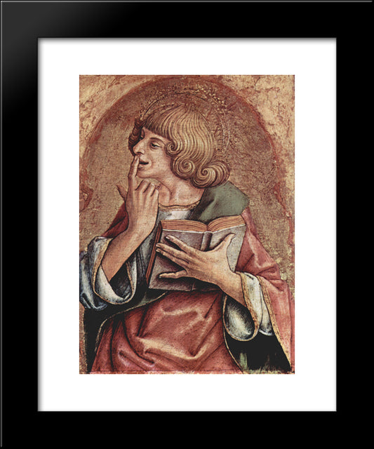 Saint John The Evangelist 20x24 Black Modern Wood Framed Art Print Poster by Crivelli, Carlo