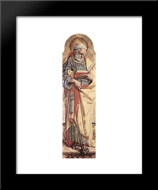 Saint Peter 20x24 Black Modern Wood Framed Art Print Poster by Crivelli, Carlo