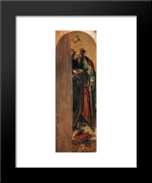 Saint Peter And Saint Paul 20x24 Black Modern Wood Framed Art Print Poster by Crivelli, Carlo