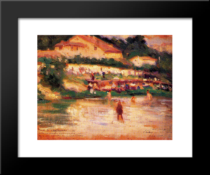 Basque Landscape 20x24 Black Modern Wood Framed Art Print Poster by Tejada, Carlos Saenz de