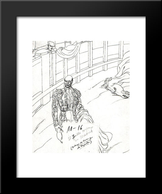 The Chapman 20x24 Black Modern Wood Framed Art Print Poster by Tejada, Carlos Saenz de