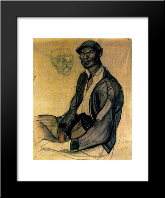 The Enchanted Forest. Holy Company. 20x24 Black Modern Wood Framed Art Print Poster by Tejada, Carlos Saenz de