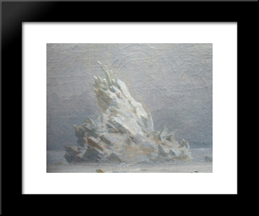 Clipping Iceberg 20x24 Black Modern Wood Framed Art Print Poster by Friedrich, Caspar David