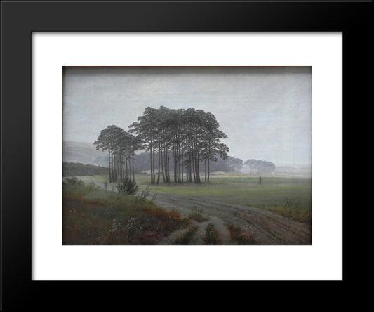 Day 20x24 Black Modern Wood Framed Art Print Poster by Friedrich, Caspar David