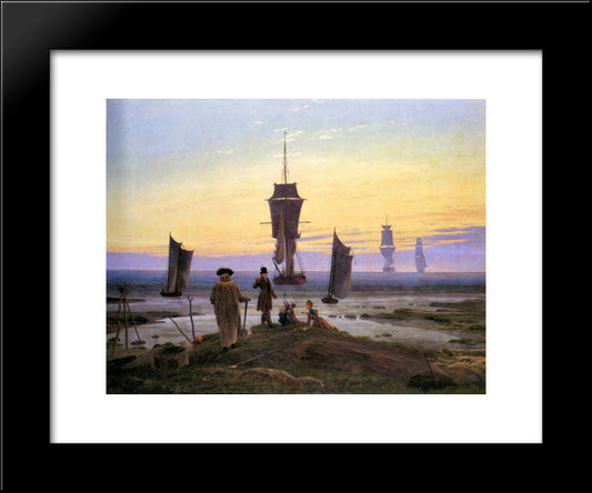 The Stages Of Life 20x24 Black Modern Wood Framed Art Print Poster by Friedrich, Caspar David