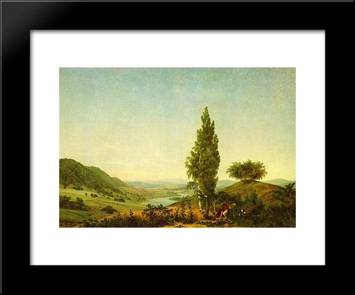 The Summer 20x24 Black Modern Wood Framed Art Print Poster by Friedrich, Caspar David