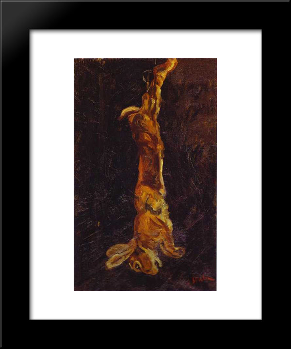 Hanging Hare 20x24 Black Modern Wood Framed Art Print Poster by Soutine, Chaim