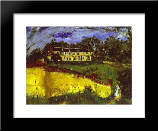 Old House Near Chartres 20x24 Black Modern Wood Framed Art Print Poster by Soutine, Chaim