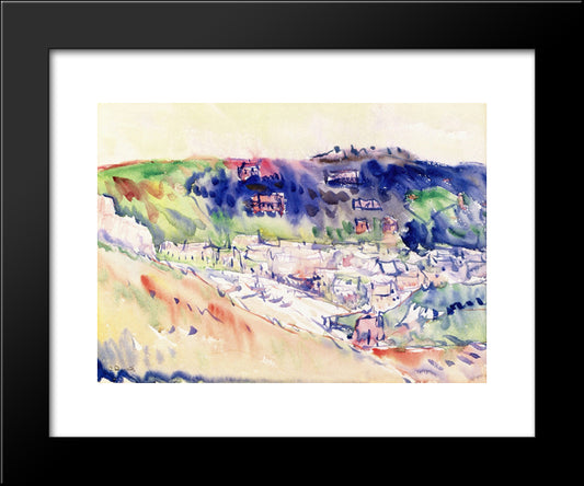 Coastal Scene 20x24 Black Modern Wood Framed Art Print Poster by Demuth, Charles