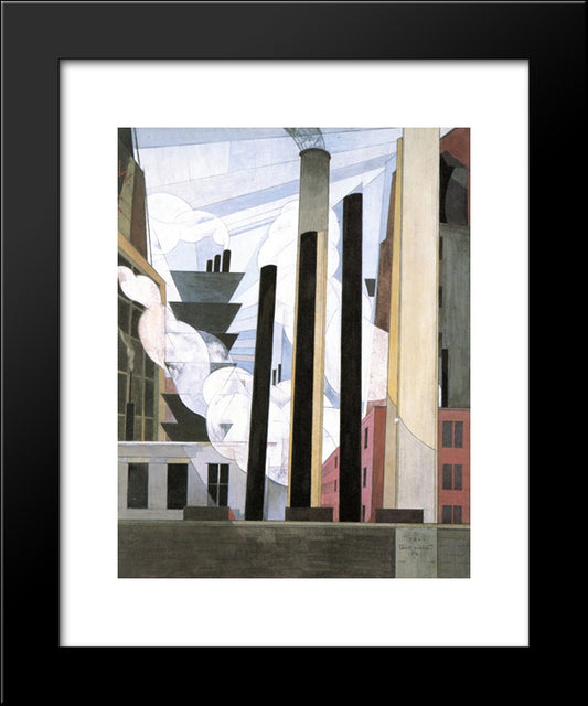 End Of The Parade, Coatesville, Pa. 20x24 Black Modern Wood Framed Art Print Poster by Demuth, Charles