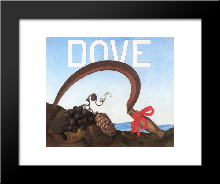 Poster Portrait Dove 20x24 Black Modern Wood Framed Art Print Poster by Demuth, Charles