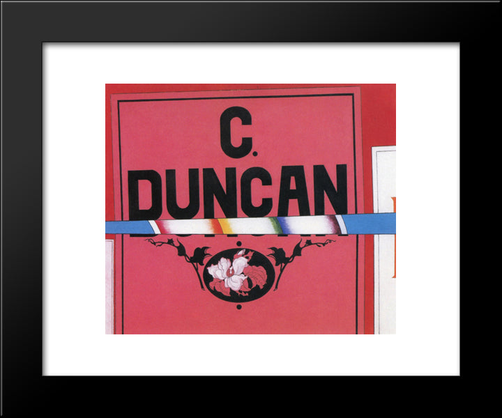 Poster Portrait Duncan 20x24 Black Modern Wood Framed Art Print Poster by Demuth, Charles