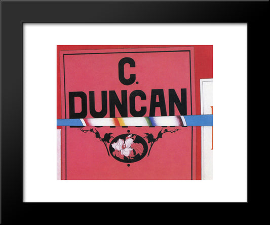 Poster Portrait Duncan 20x24 Black Modern Wood Framed Art Print Poster by Demuth, Charles