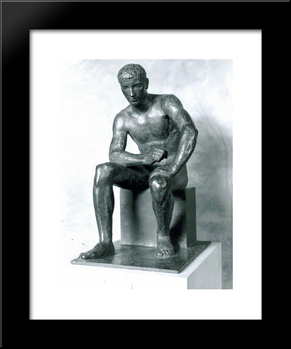 Le Realisateur 20x24 Black Modern Wood Framed Art Print Poster by Despiau, Charles