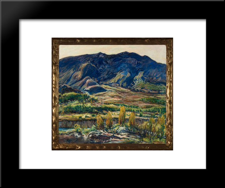 In The San Felipe Valley 20x24 Black Modern Wood Framed Art Print Poster by Reiffel, Charles