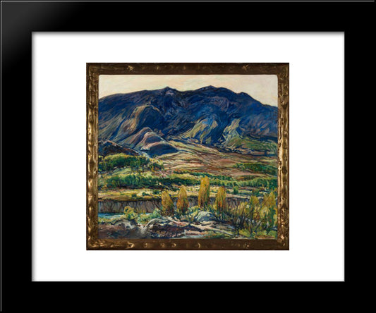 In The San Felipe Valley 20x24 Black Modern Wood Framed Art Print Poster by Reiffel, Charles