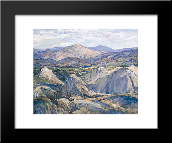 Mountains 20x24 Black Modern Wood Framed Art Print Poster by Reiffel, Charles