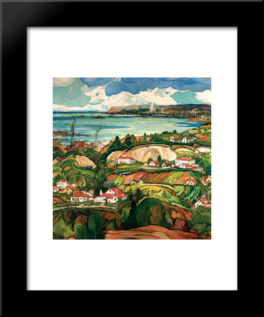 Point Loma 20x24 Black Modern Wood Framed Art Print Poster by Reiffel, Charles