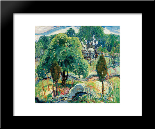 Summer Design 20x24 Black Modern Wood Framed Art Print Poster by Reiffel, Charles