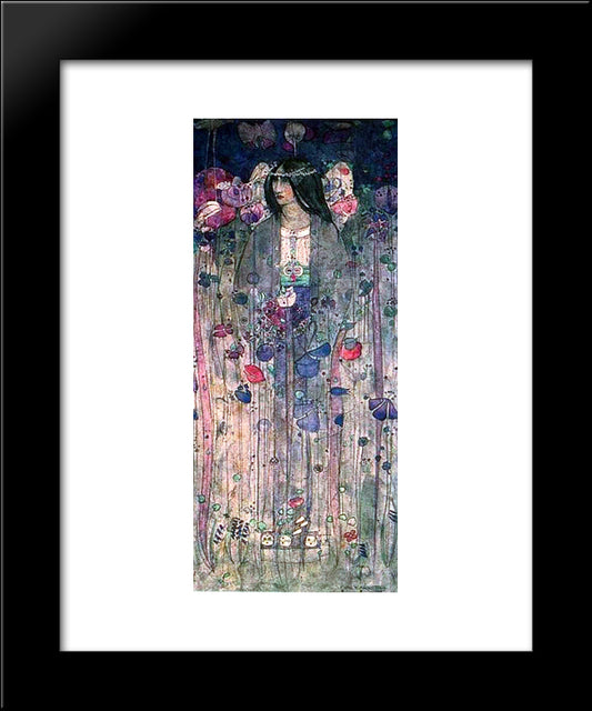 In Fairyland 20x24 Black Modern Wood Framed Art Print Poster by Mackintosh, Charles Rennie