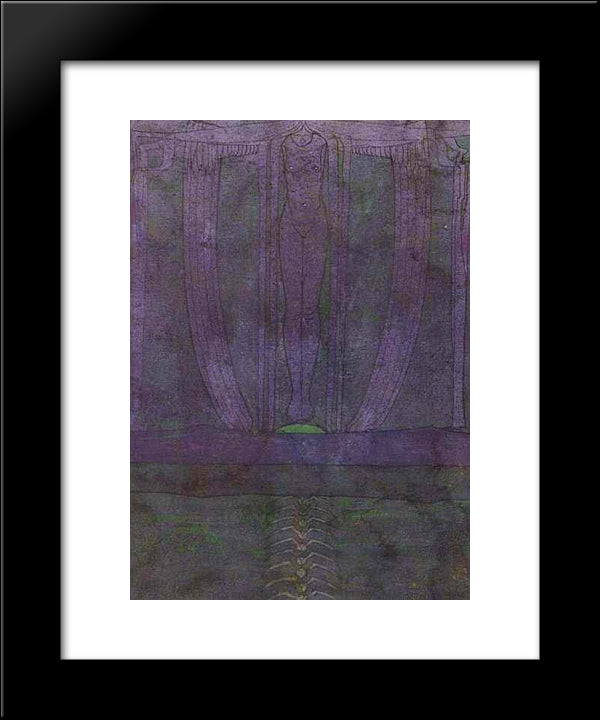 The Descent Of Night 20x24 Black Modern Wood Framed Art Print Poster by Mackintosh, Charles Rennie