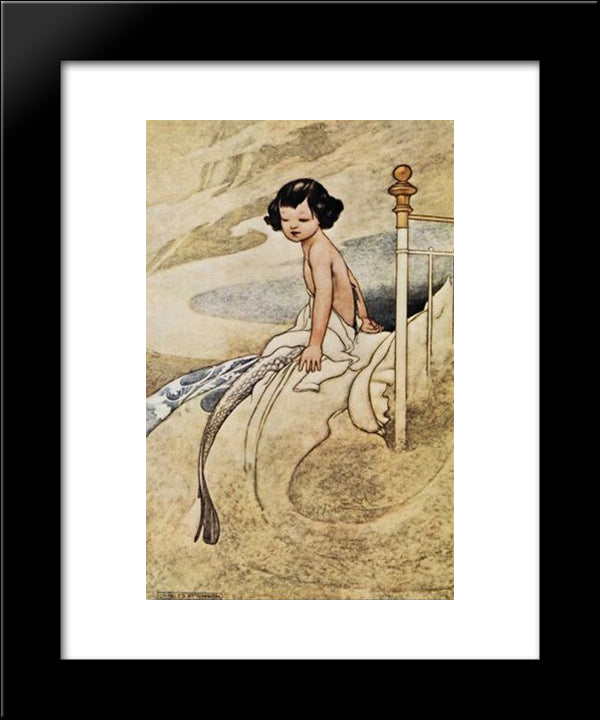 She Felt Herself Changing 20x24 Black Modern Wood Framed Art Print Poster by Robinson, Charles