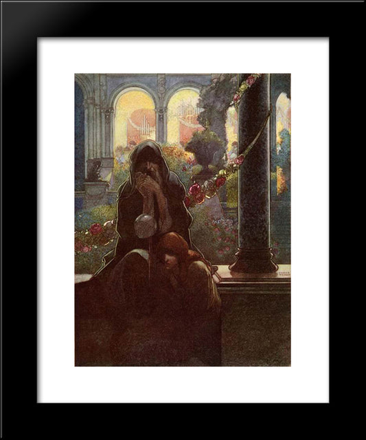 The Happy Prince 20x24 Black Modern Wood Framed Art Print Poster by Robinson, Charles