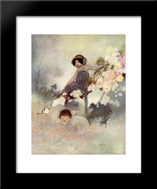 The Selfish Giant 20x24 Black Modern Wood Framed Art Print Poster by Robinson, Charles