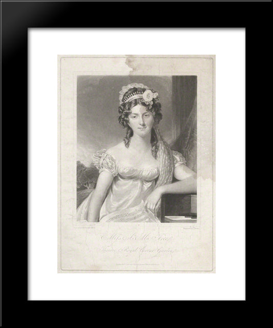 Ann Maria Tree 20x24 Black Modern Wood Framed Art Print Poster by Turner, Charles