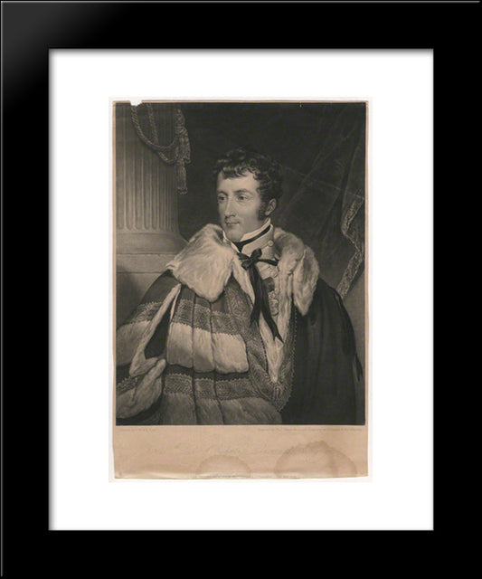 Charles Gordon-Lennox, 5Th Duke Of Richmond And Lennox 20x24 Black Modern Wood Framed Art Print Poster by Turner, Charles