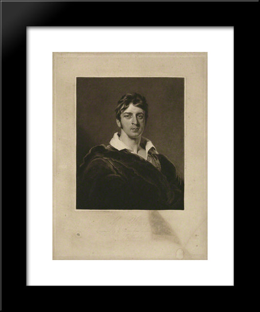 Charles Mayne Young 20x24 Black Modern Wood Framed Art Print Poster by Turner, Charles