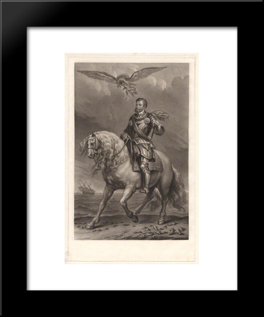 Charles V, Holy Roman Emperor 20x24 Black Modern Wood Framed Art Print Poster by Turner, Charles