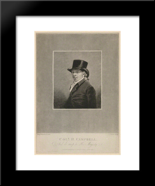 Colonel H. Campbell 20x24 Black Modern Wood Framed Art Print Poster by Turner, Charles