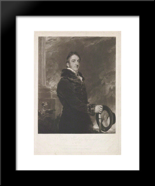 Cropley Ashley-Cooper, 6Th Earl Of Shaftesbury 20x24 Black Modern Wood Framed Art Print Poster by Turner, Charles