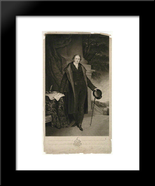 Edmund Pollexfen Bastard 20x24 Black Modern Wood Framed Art Print Poster by Turner, Charles