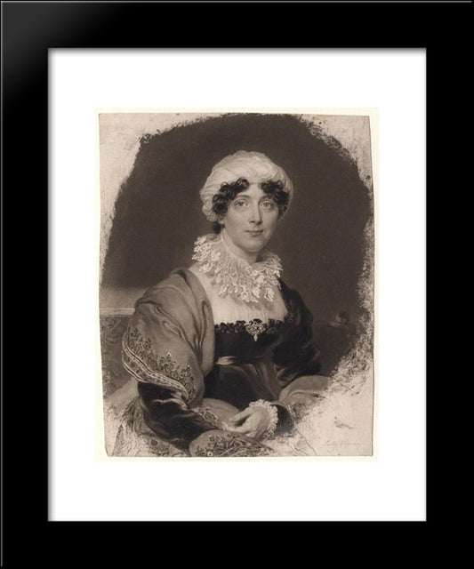 Eleanor (Nee Watts), Lady Wigram 20x24 Black Modern Wood Framed Art Print Poster by Turner, Charles