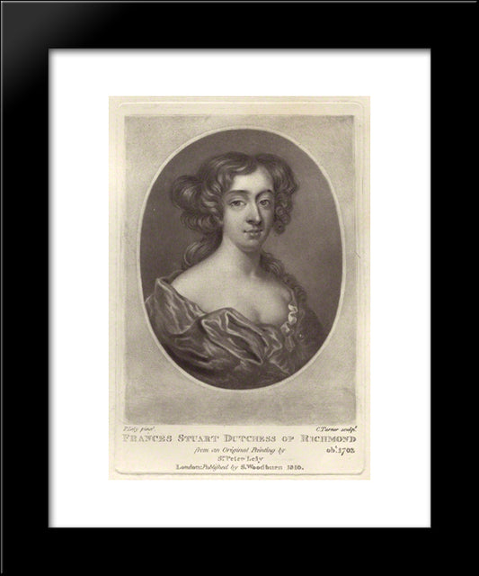 Frances Teresa Stuart, Duchess Of Richmond And Lennox 20x24 Black Modern Wood Framed Art Print Poster by Turner, Charles