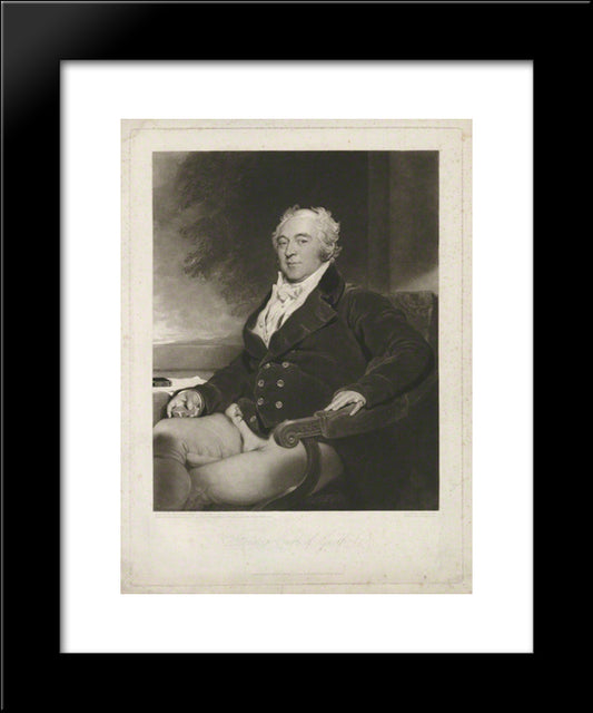 Francis North, 4Th Earl Of Guilford 20x24 Black Modern Wood Framed Art Print Poster by Turner, Charles