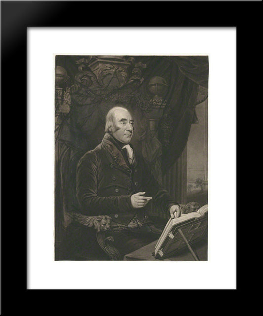 Francis Rawdon-Hastings, 1St Marquess Of Hastings 20x24 Black Modern Wood Framed Art Print Poster by Turner, Charles