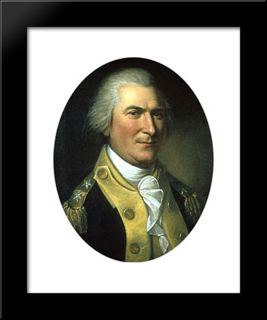 Arthur St. Clair 20x24 Black Modern Wood Framed Art Print Poster by Peale, Charles Willson