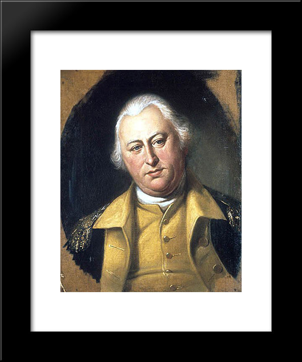 Benjamin Lincoln 20x24 Black Modern Wood Framed Art Print Poster by Peale, Charles Willson