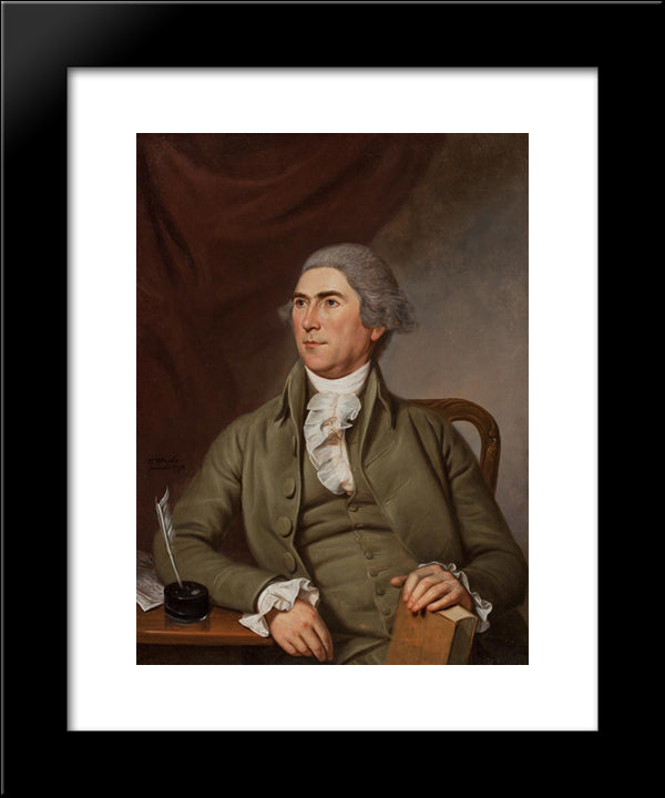 Charles Pettit 20x24 Black Modern Wood Framed Art Print Poster by Peale, Charles Willson