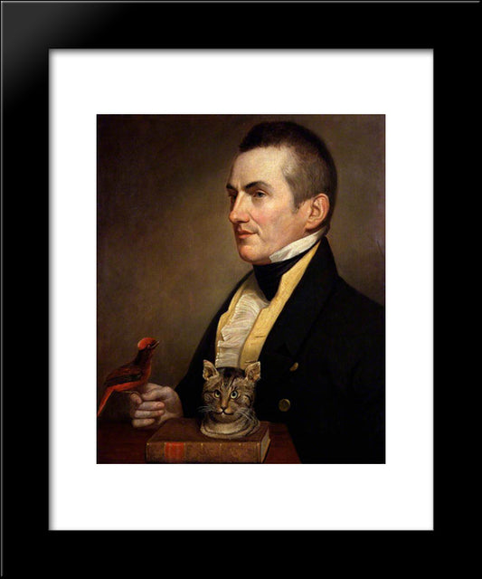 Charles Waterton 20x24 Black Modern Wood Framed Art Print Poster by Peale, Charles Willson