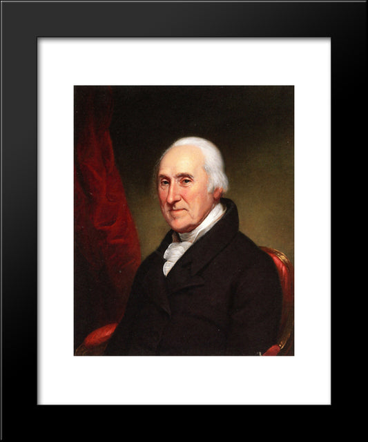 Edward Burd 20x24 Black Modern Wood Framed Art Print Poster by Peale, Charles Willson