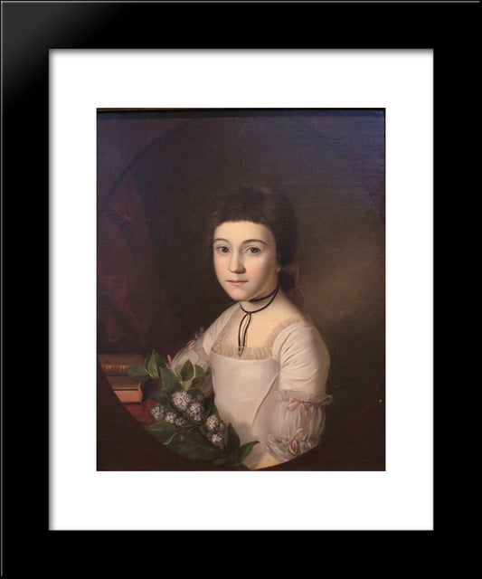 Henrietta Maria Bordley 20x24 Black Modern Wood Framed Art Print Poster by Peale, Charles Willson